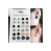 Set of 12 Pairs Lovely Mix Different Shape Stud Earrings