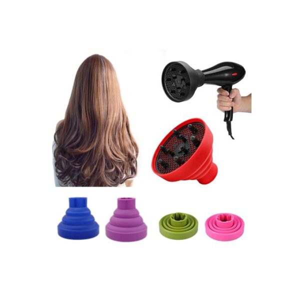 Silicone Folding Hairdryer Diffuser for Most Hairdryer Blowers