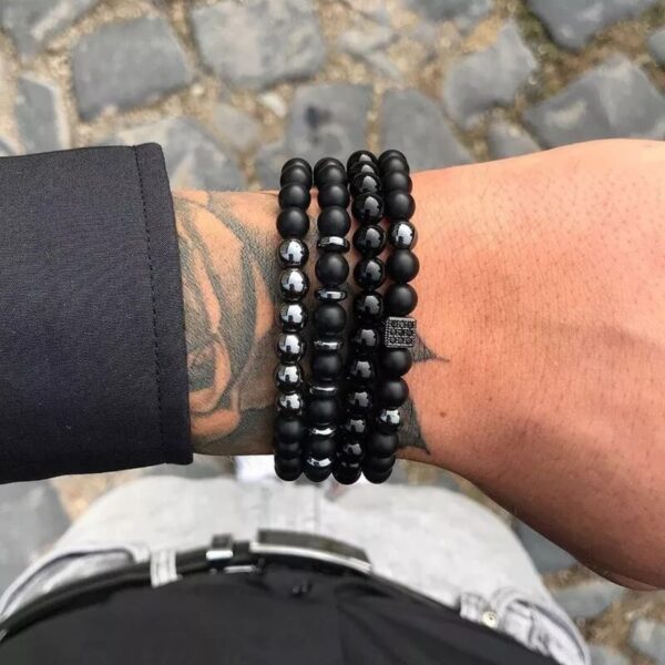 4ps/set men bead bracelet