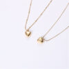 Gold Heart Pendant Necklace