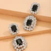 Luxury Rhinestone Statement Drop Earring