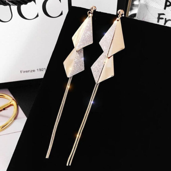 s925 Silver Long Tassel Earring - Flying kites Earring