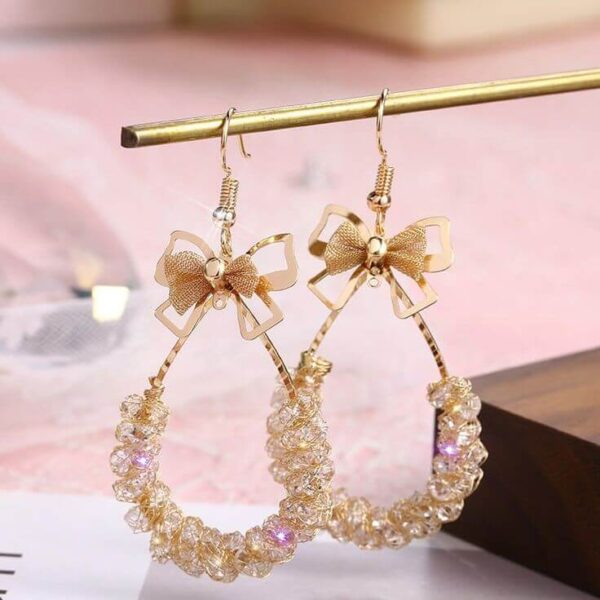 bow-Knot Drop Earring